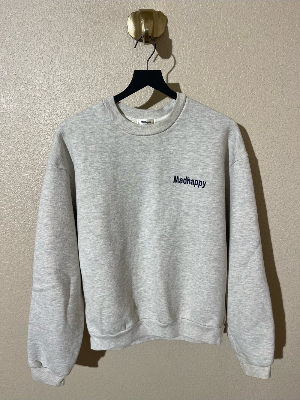 Madhappy Light Gray Crewneck Sweatshirt